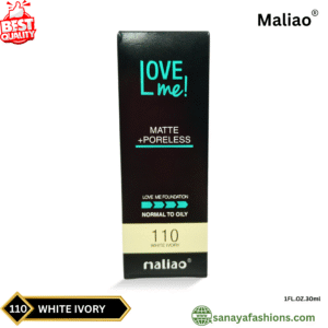 Maliao Love Me Matte +Poreless Liquid Foundation-(30ml)
