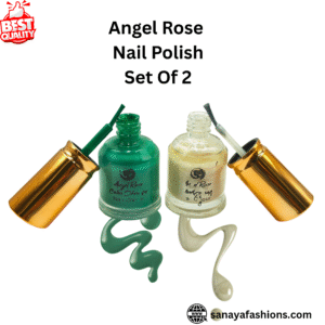 Angel Rose Nail Polish Combo Set Of 2 ,Long Lasting Nail Paint For Women & Girl ,Green, Pink & Multicolor shade (15ml)