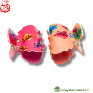 Premium 2pcs Hair Clutcher Clip For Women & Girl With Multicolor Hair Clutcher Clip By Sanaya Fashions Hair Accessories