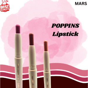 MARS Retractable Poppins Long Lasting Lip Crayon | Matte Finish | Smudge Proof Lipstick For Women (1.3g)